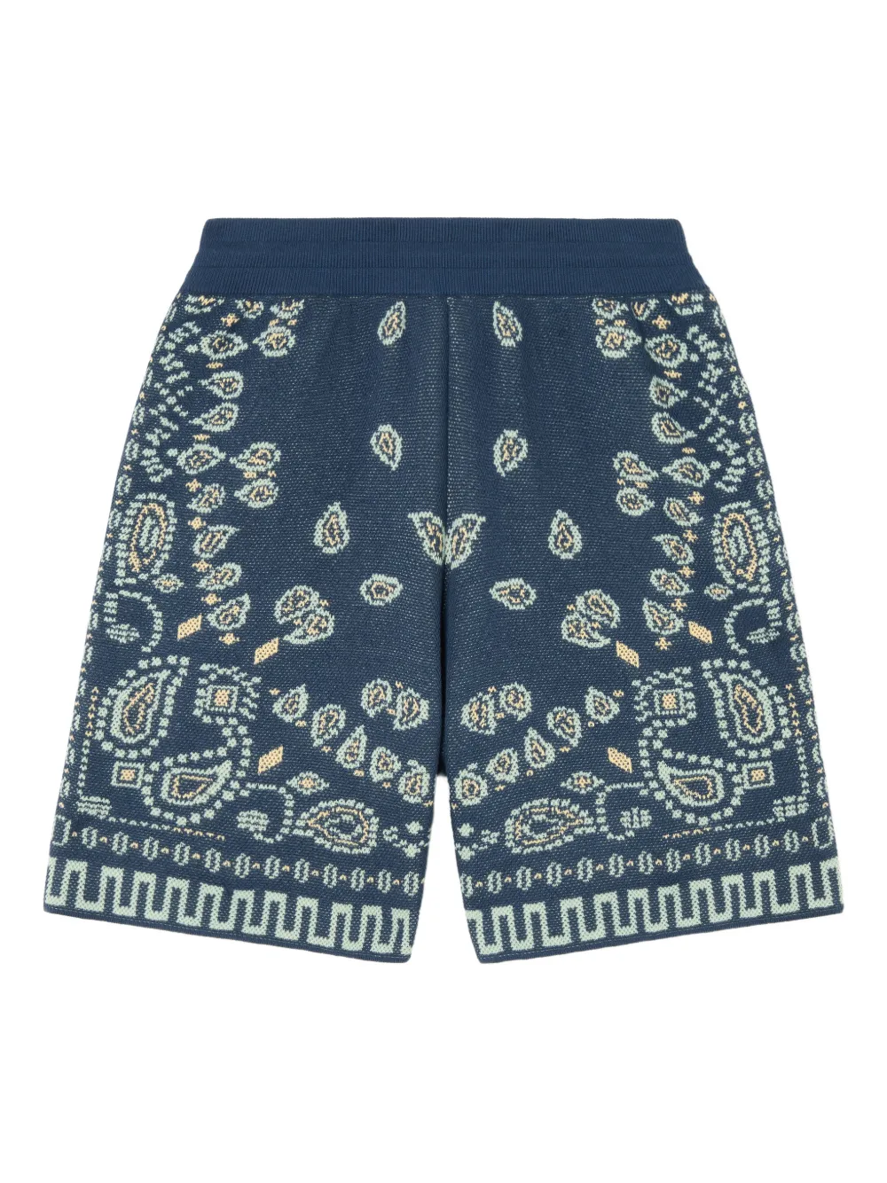 Alanui Paisley-pattern Shorts In Blue