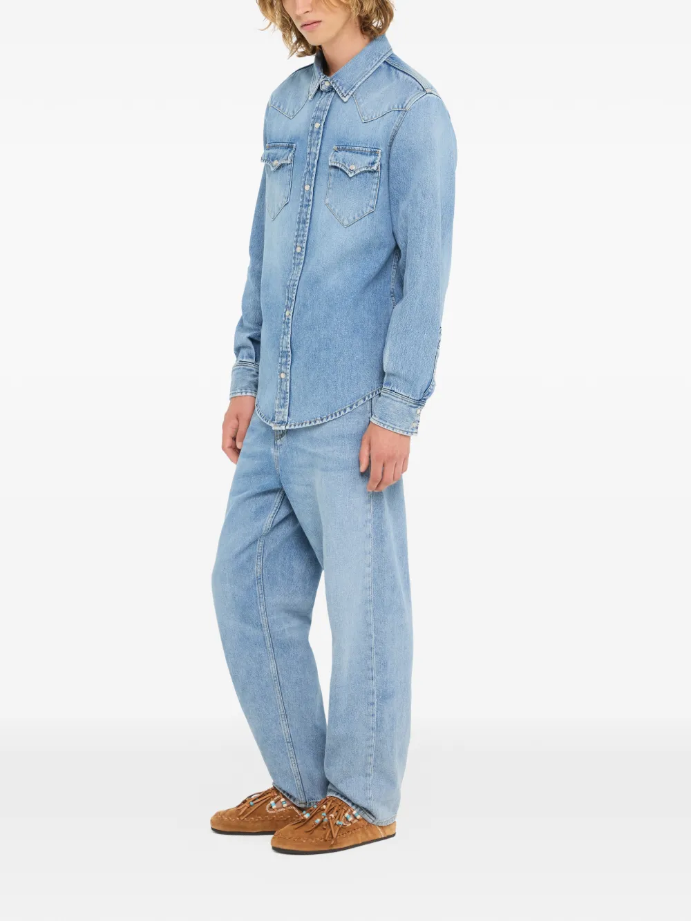 Alanui Denim overhemd Blauw