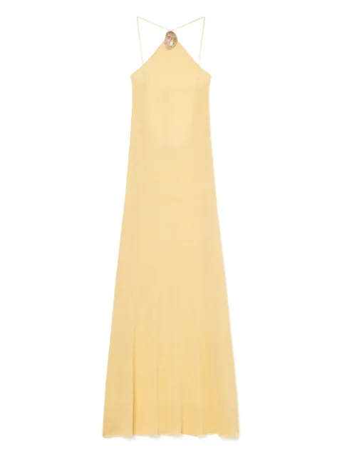 Alanui halterneck sleeveless maxi dress