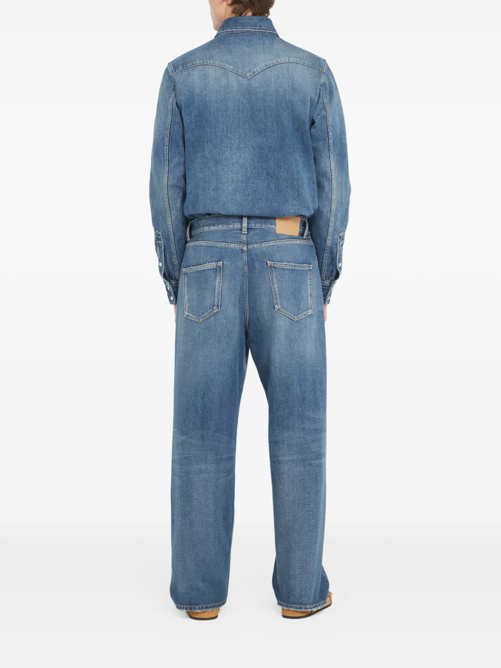 Alanui Jeans met wijde pijpen Blauw