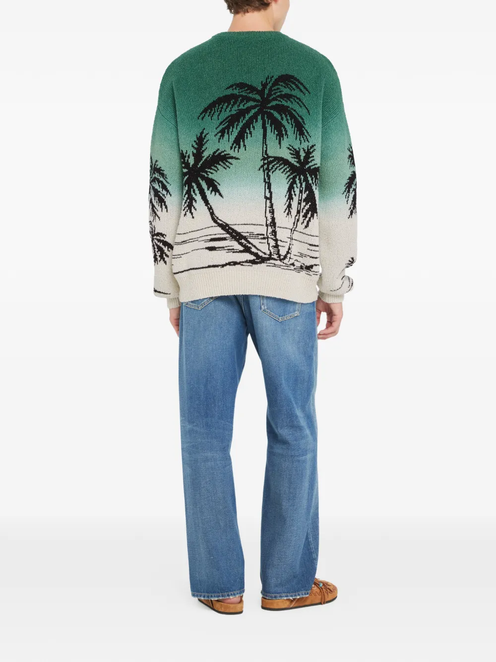 Alanui Sweater met print Groen