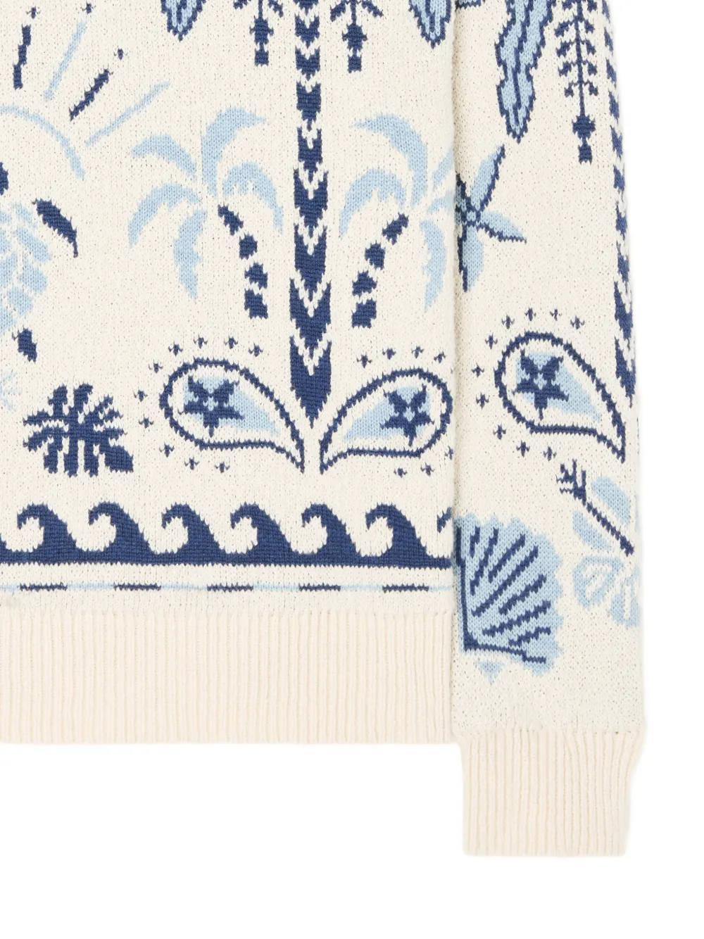 Alanui Sweater met print Beige