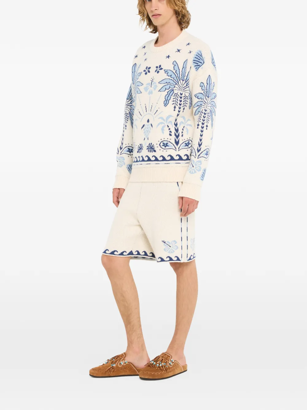  Alanui Echoes Of The Island Sweater - Neutrals 