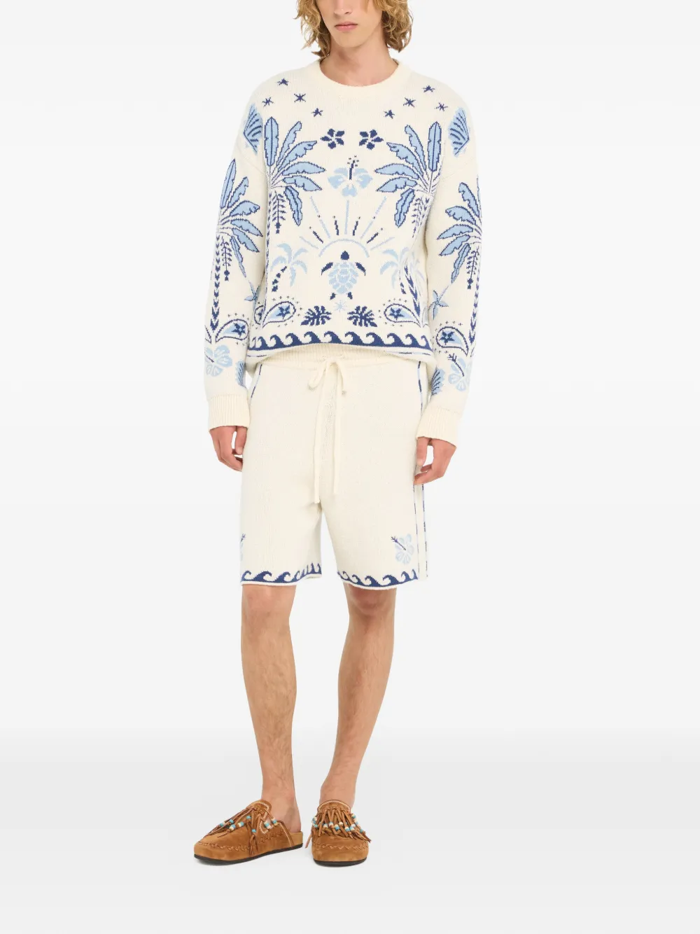  Alanui Echoes Of The Island Shorts - Neutrals 