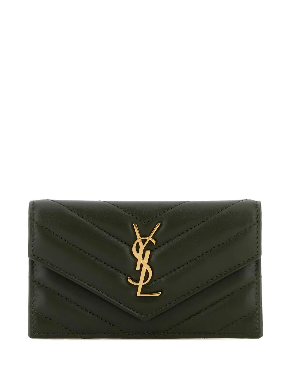 Saint Laurent quilted card holder | Green | Image 1
