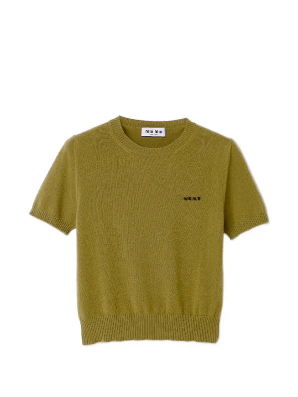 Miu Miu Cashmere Sweater in Green