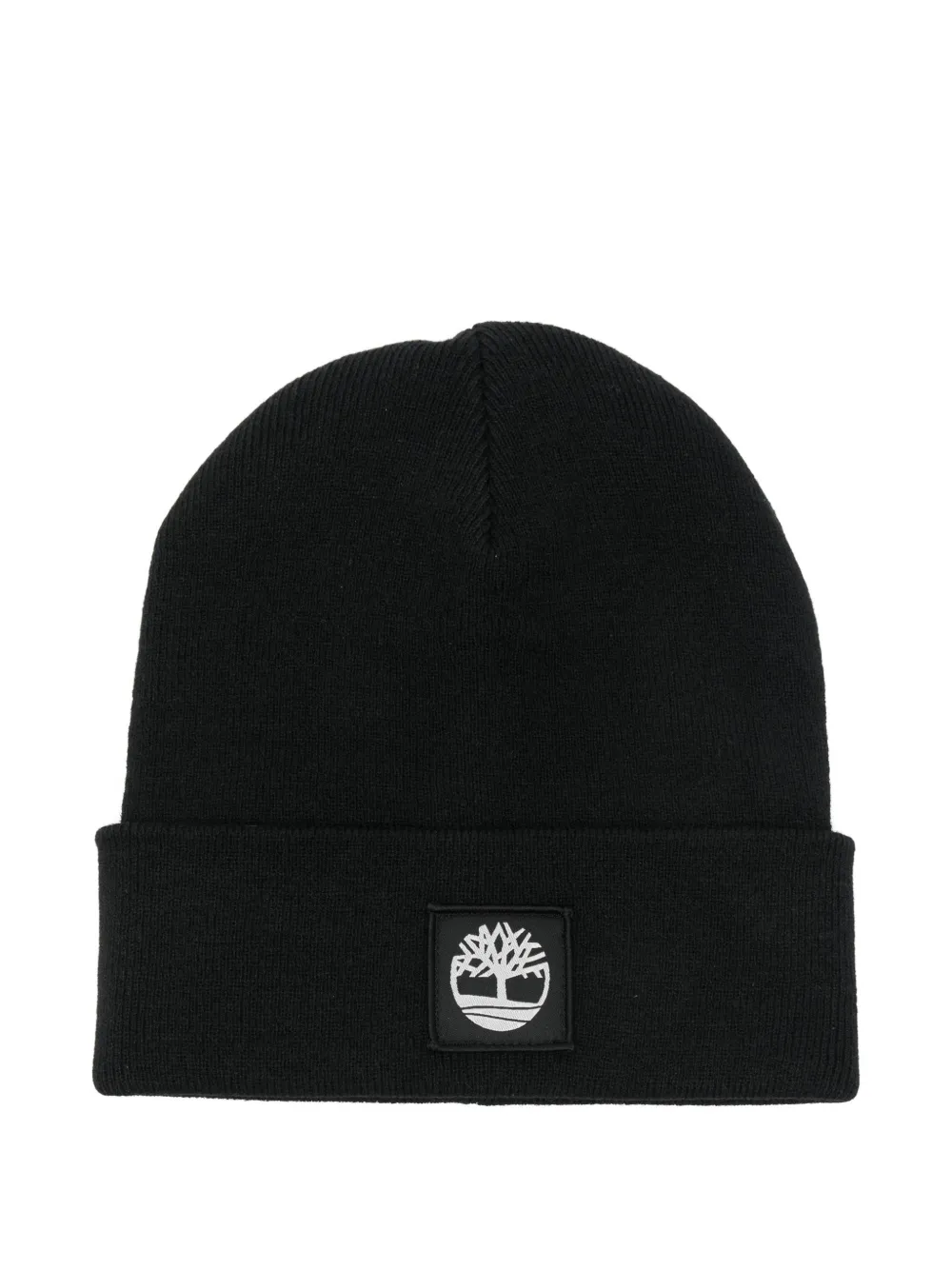 Timberland Logo-patch Beanie In Black