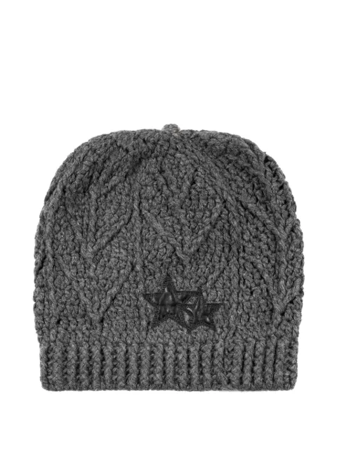 Chrome Hearts star-patch beanie