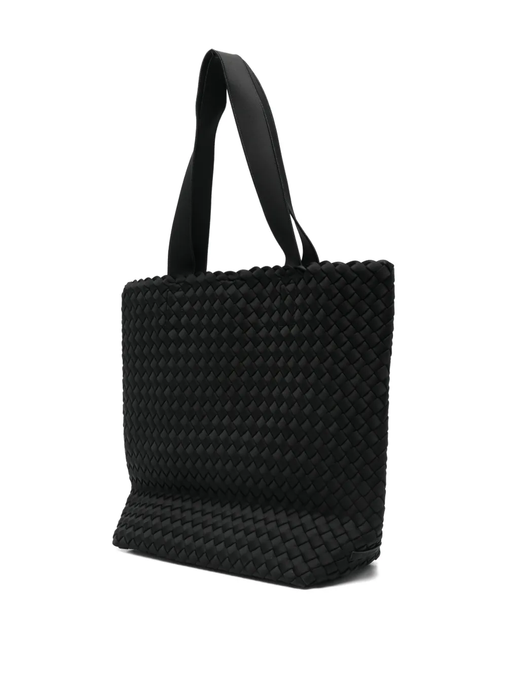 Naghedi Como Woven Black Tote Bag In Black