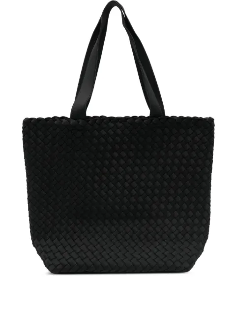 NAGHEDI Como woven black tote bag 