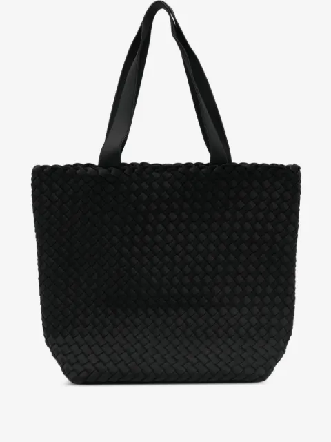 NAGHEDI Como woven black tote bag 