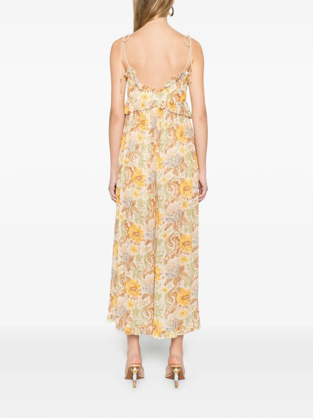 Ruffled Floral Jumpsuit