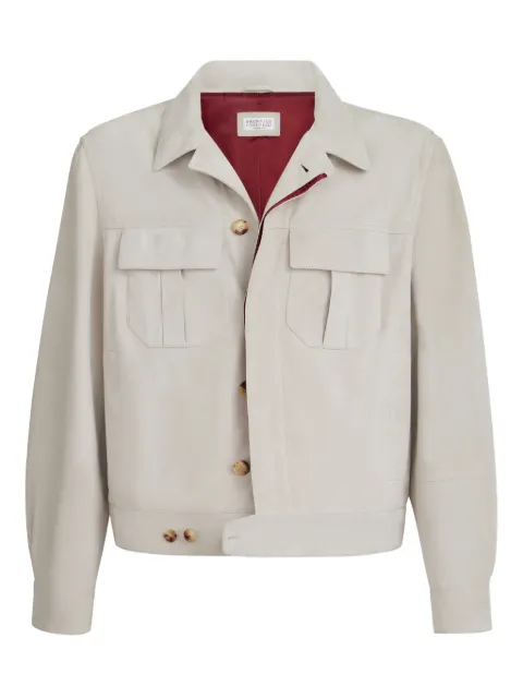 Brunello Cucinelli butto suede jacket