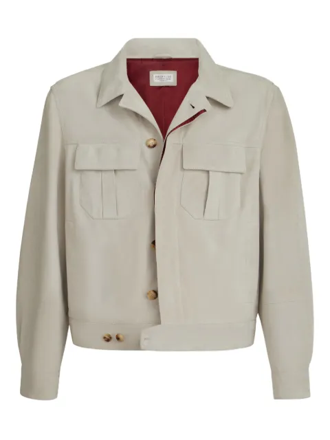 Brunello Cucinelli chamarra con botones