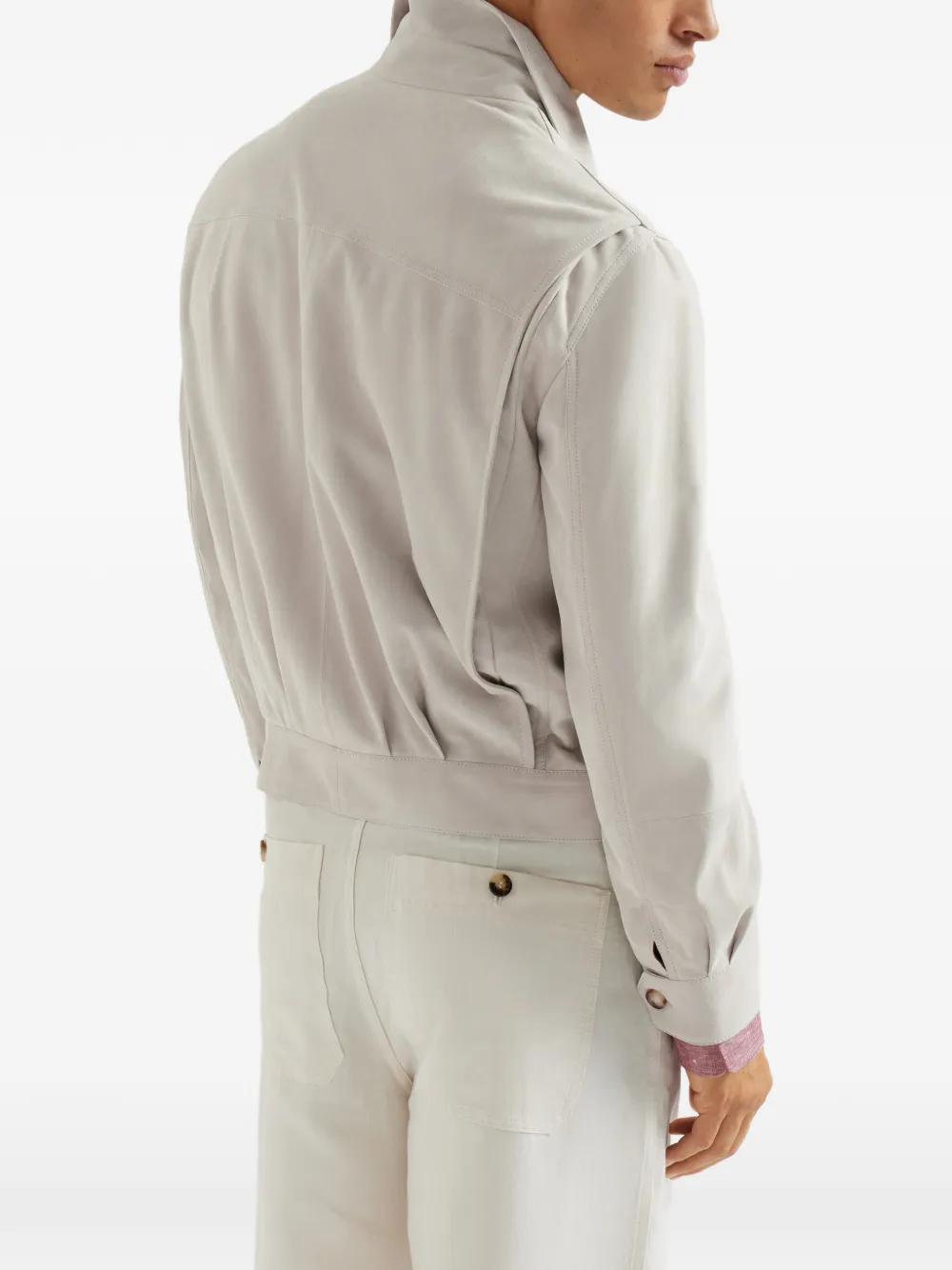 Brunello Cucinelli Suède jack Beige