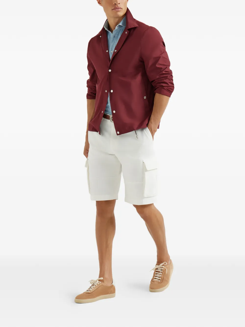 Brunello Cucinelli Suède sneakers Bruin