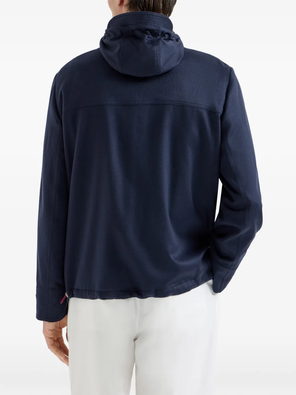 Brunello Cucinelli Jack met capuchon Blauw