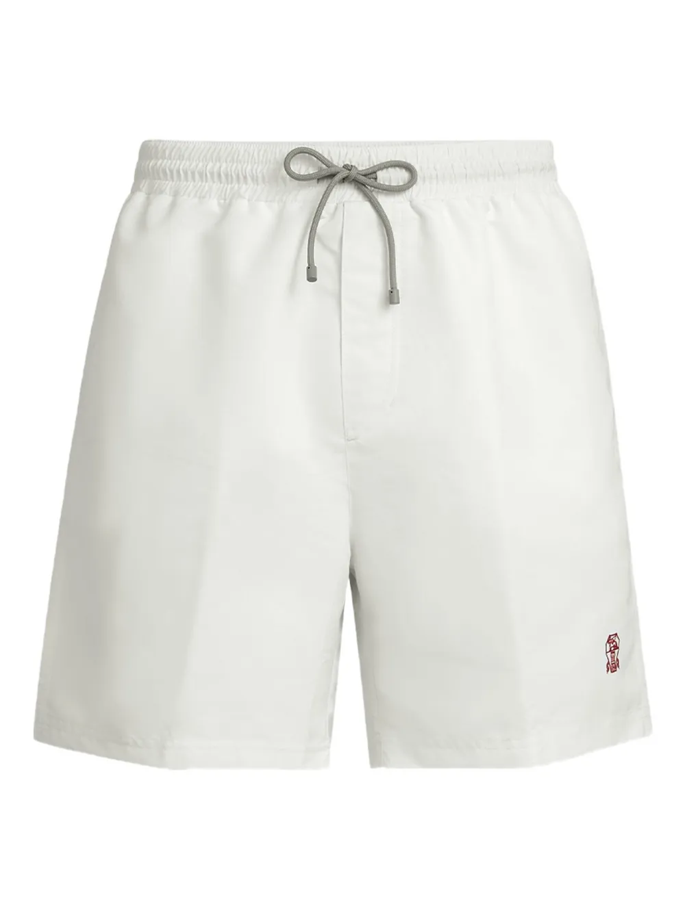 Brunello Cucinelli drawstring logo swim shorts | White | Image 1