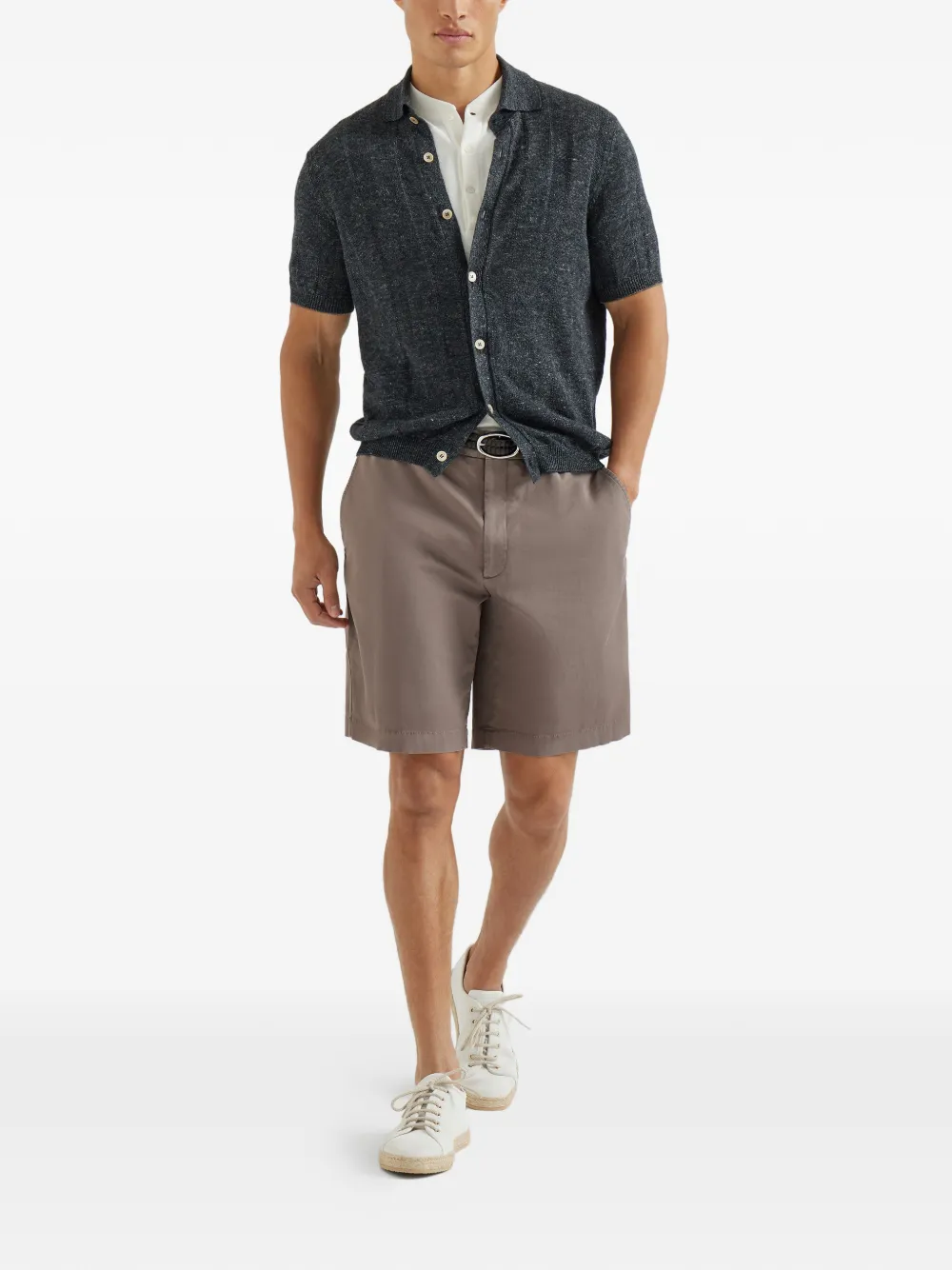 Brunello Cucinelli shorts de algodón con botones | Shorts chino | Image 2