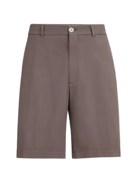Brunello Cucinelli garment-dyed Bermuda shorts in American Pima cotton comfort gabardine
