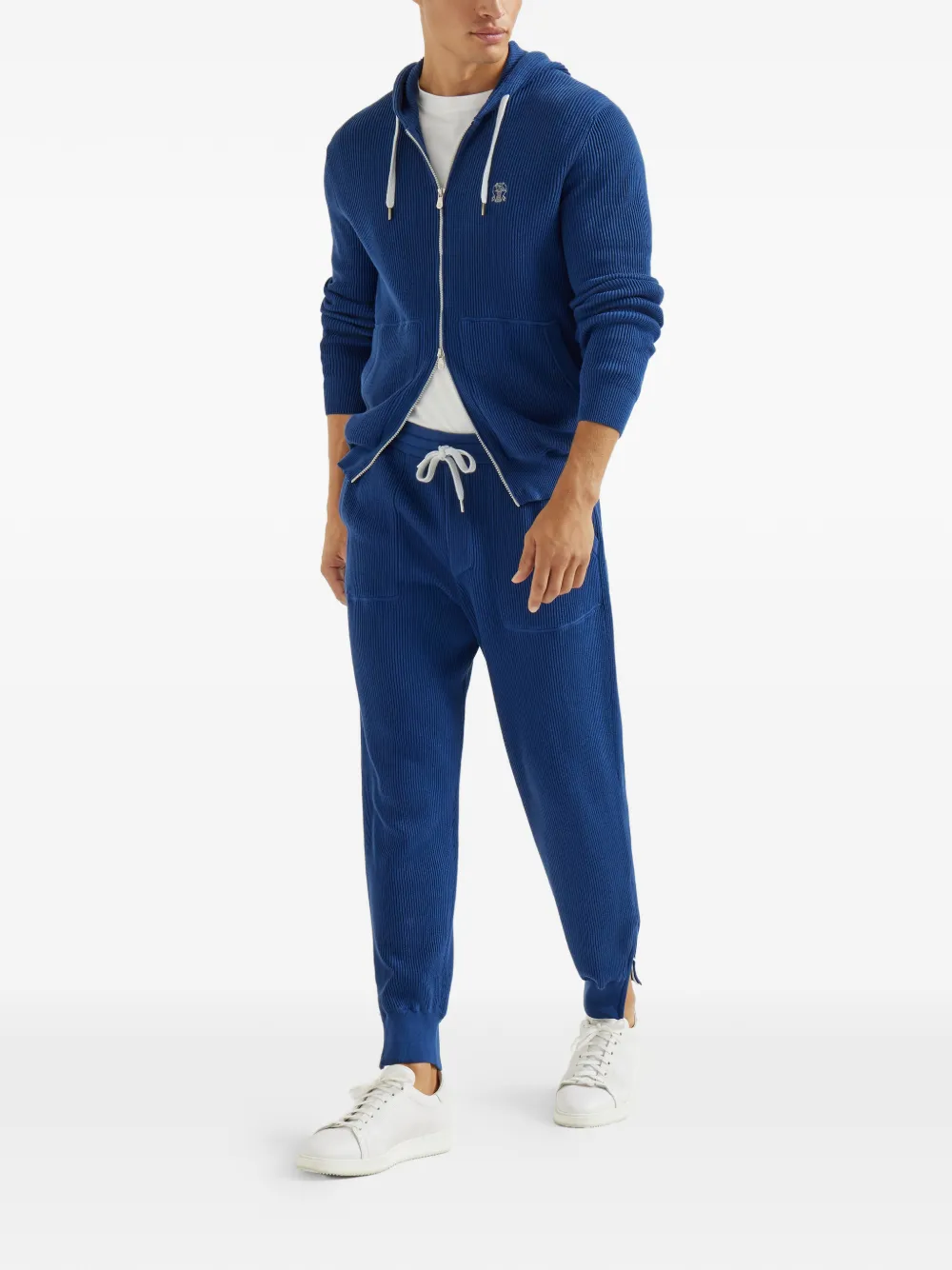 Brunello Cucinelli ribbed-knit hoodie | Hoodies | Image 2