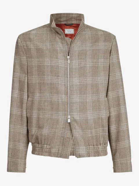 Brunello Cucinelli tartan outwear jacket