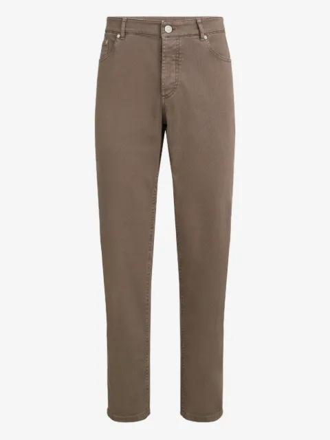 Brunello Cucinelli 5 포켓 버튼 팬츠