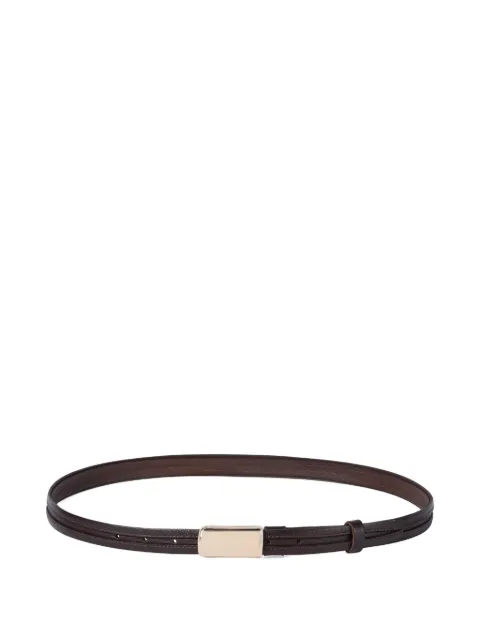 Brunello Cucinelli ceinture en cuir de veau à boucle rectangulaire