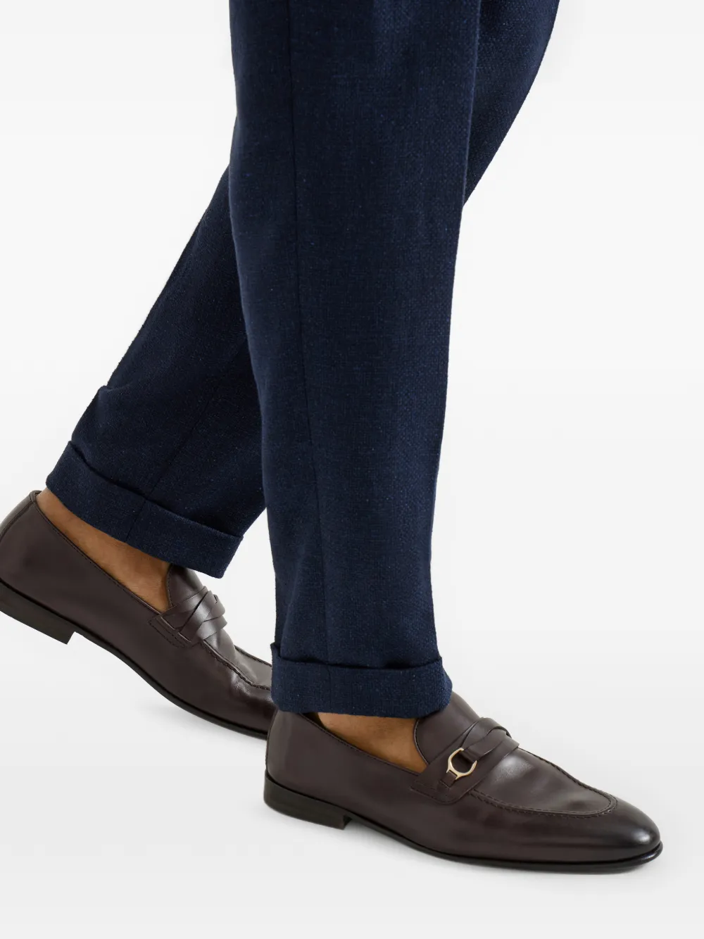 Brunello Cucinelli Loafers met gedraaid detail Bruin