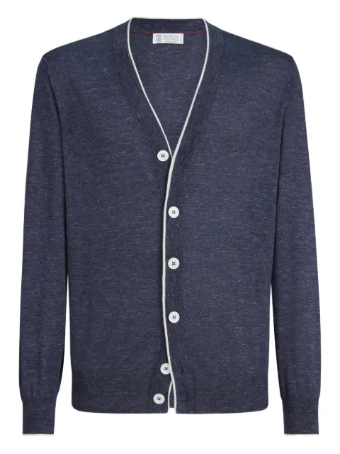 Brunello Cucinelli button-fastening V-neck cardigan