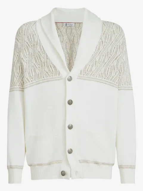 Brunello Cucinelli cárdigan en jacquard