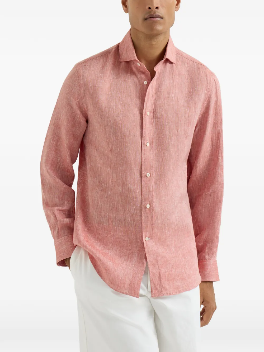 Brunello Cucinelli Button-up overhemd Rood