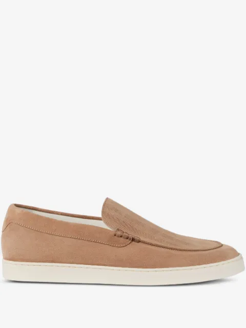 Brunello Cucinelli mocasines con efecto chevron
