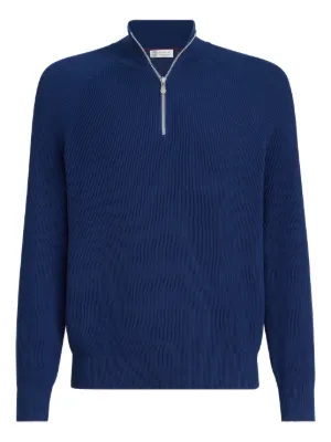 Brunello Cucinelli ハーフジップ カシミアセーター 通販 - FARFETCH