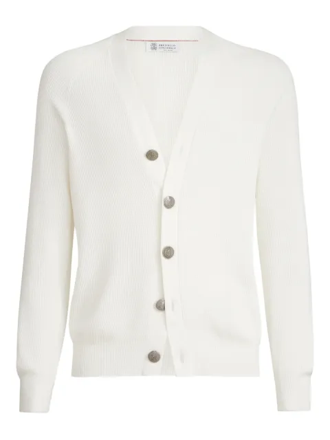 Brunello Cucinelli english rib raglan cardigan