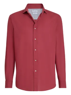 Modes Woman Shirt Brick Size XL Silk
