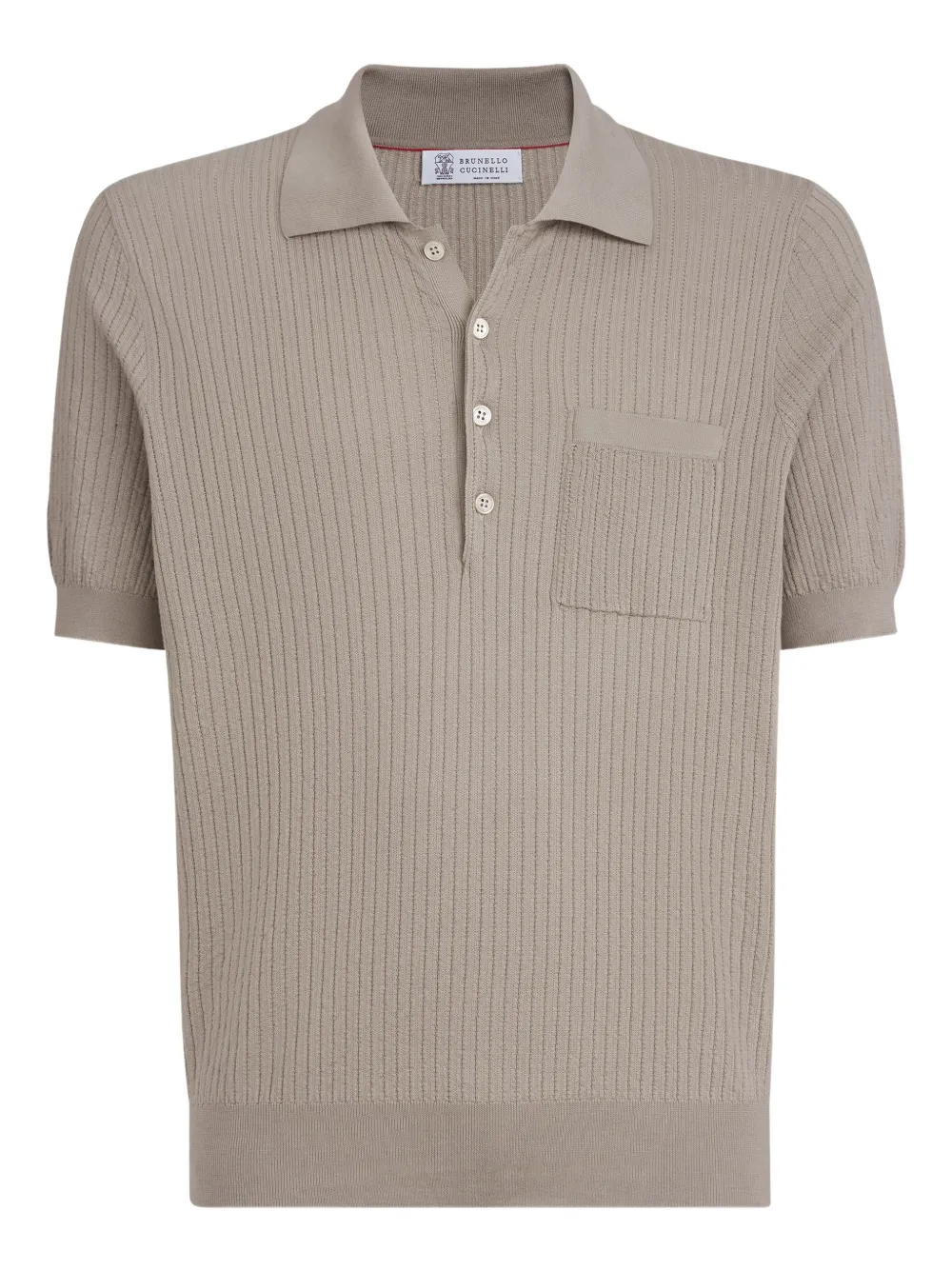 Brunello Cucinelli playera tipo polo con botones | neutro | Image 1