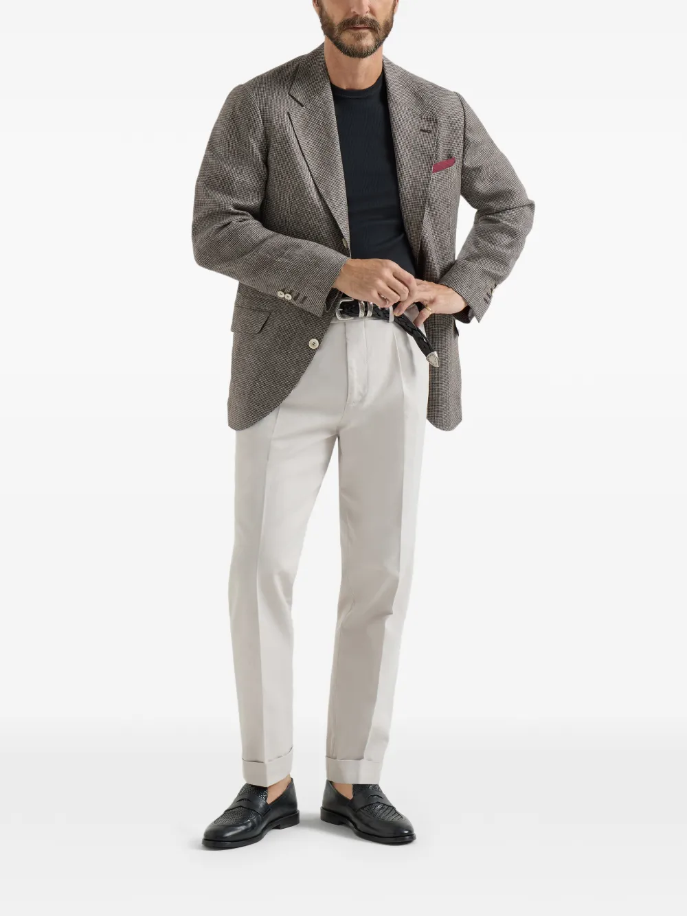 Brunello Cucinelli pantalon en coton | Pantalons de costume | Image 2