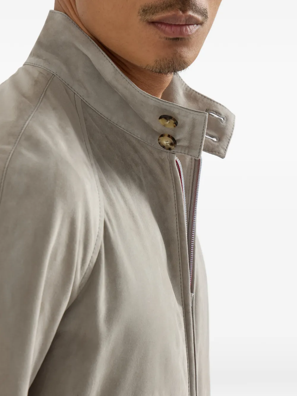Brunello Cucinelli Suède jack Beige
