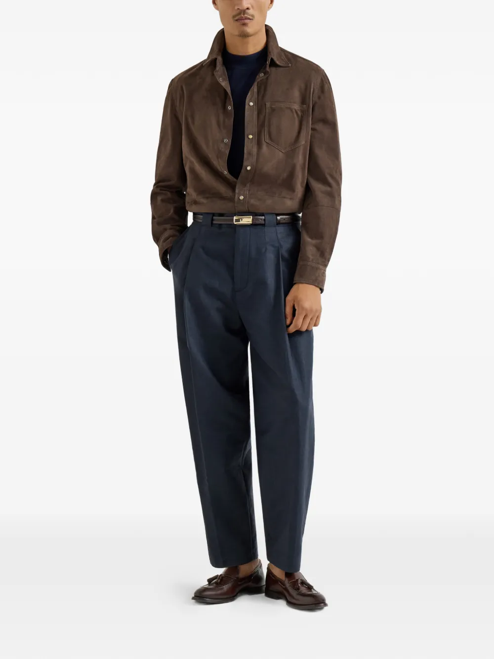 Brunello Cucinelli suede shirt jacket | Shirt Jackets | Image 2