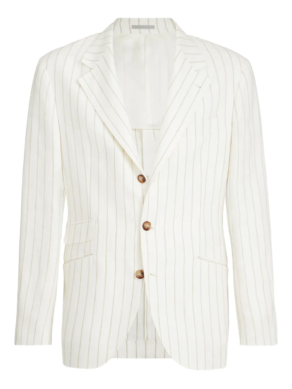 Brunello Cucinelli striped blazer | White | Image 1