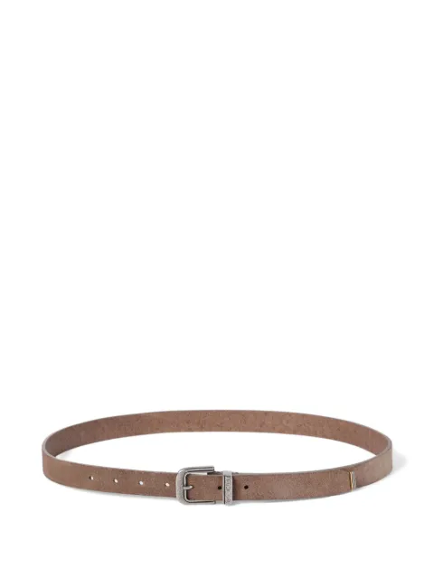 Brunello Cucinelli reversed leather belt