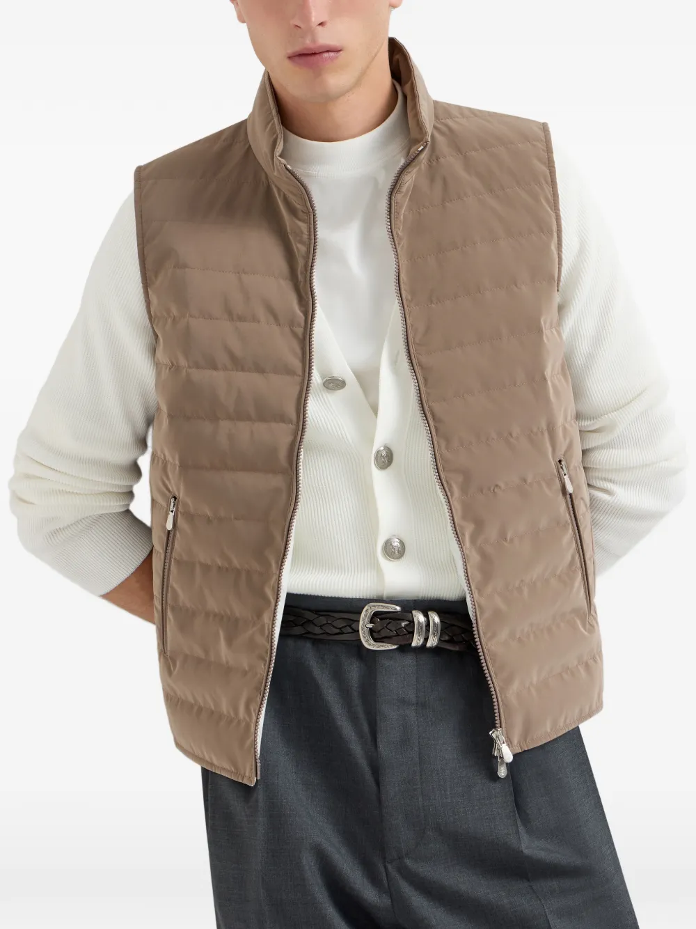 Brunello Cucinelli Bodywarmer Bruin