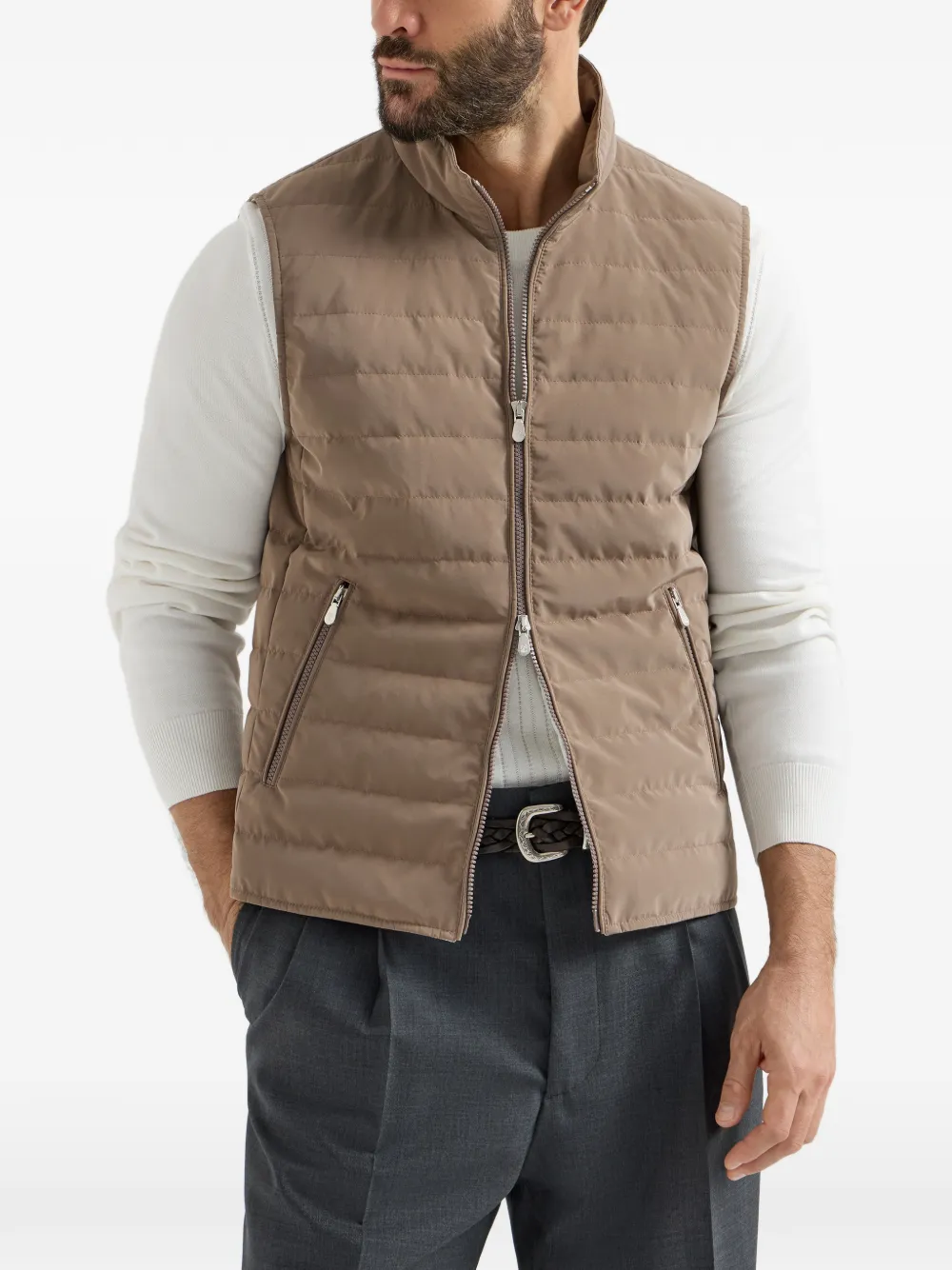 Brunello Cucinelli Bodywarmer Bruin