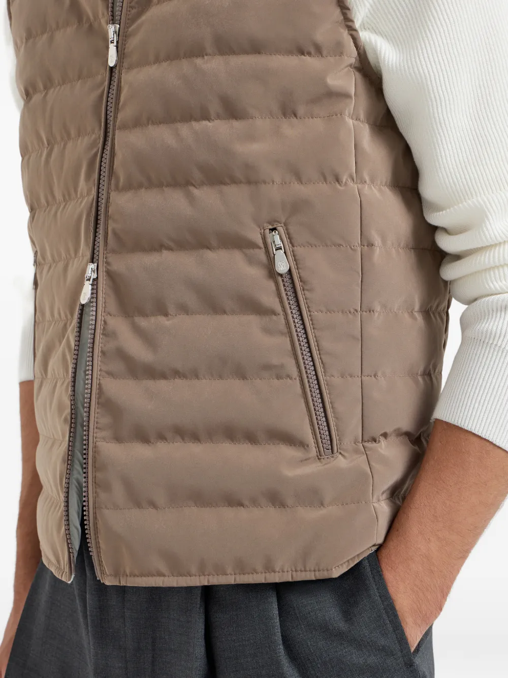 Brunello Cucinelli Bodywarmer Bruin
