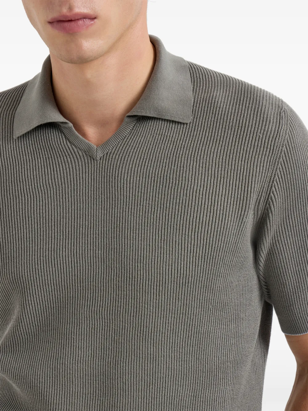 Brunello Cucinelli T-shirt met V-hals Grijs