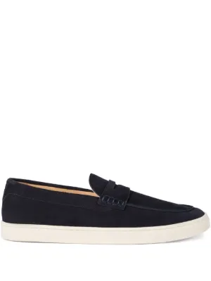 Prada スエード ローファー | ブルー | FARFETCH JP