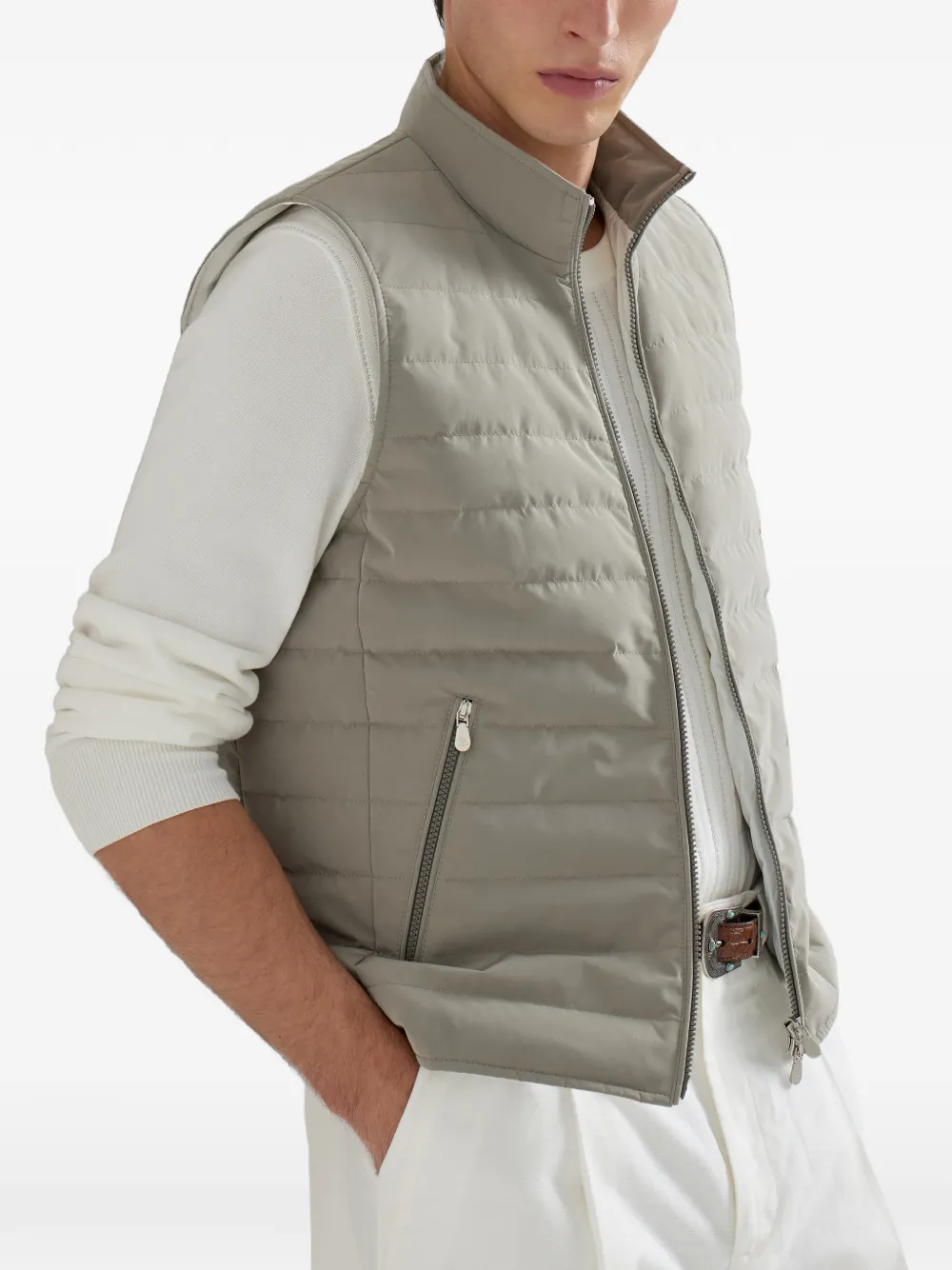 Brunello Cucinelli Bodywarmer Groen