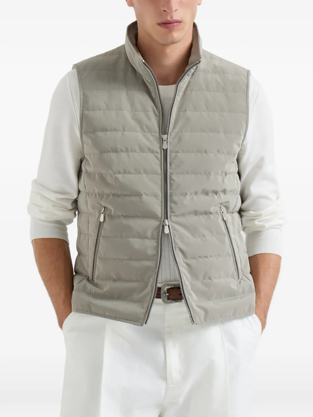 Brunello Cucinelli Bodywarmer Groen