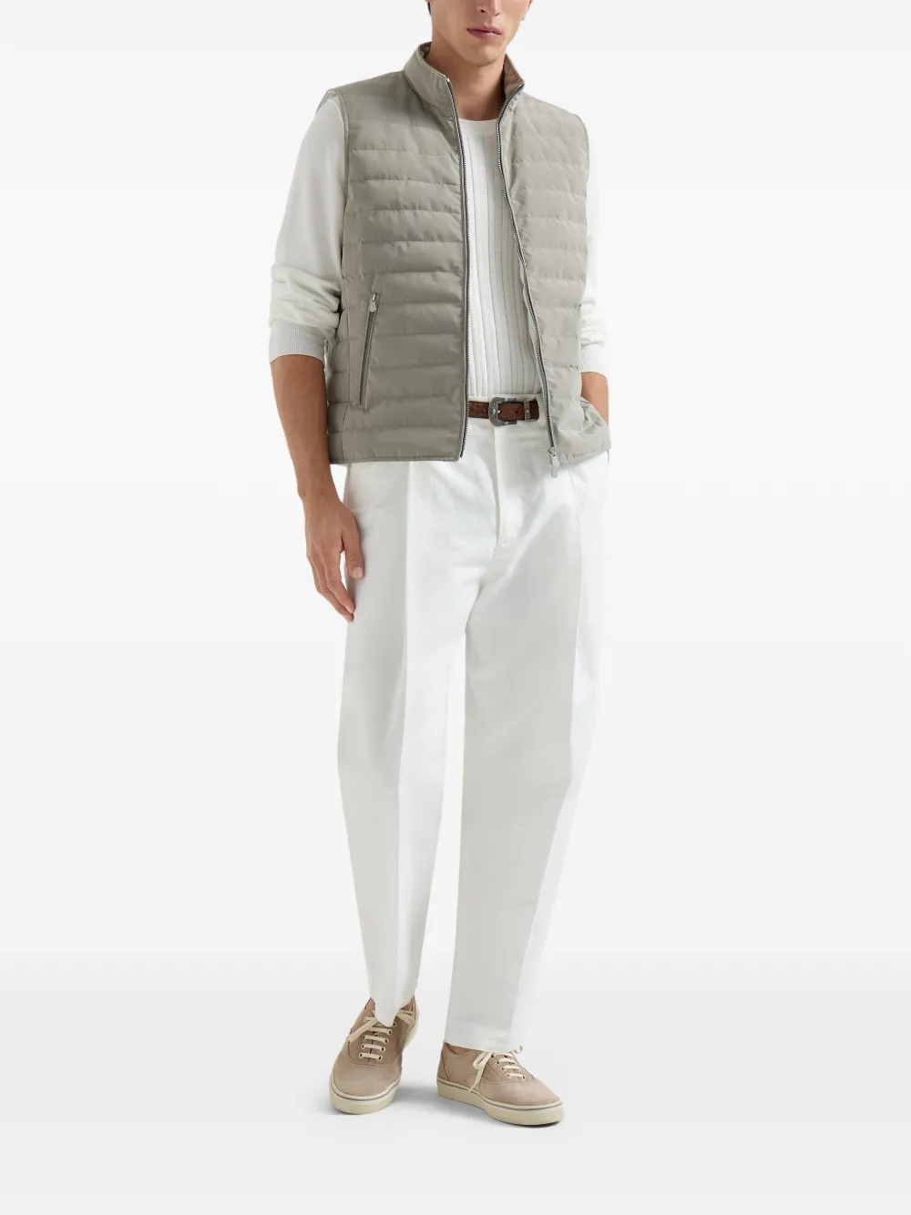 Brunello Cucinelli gilet à design matelassé | Gilets & vestons | Image 2